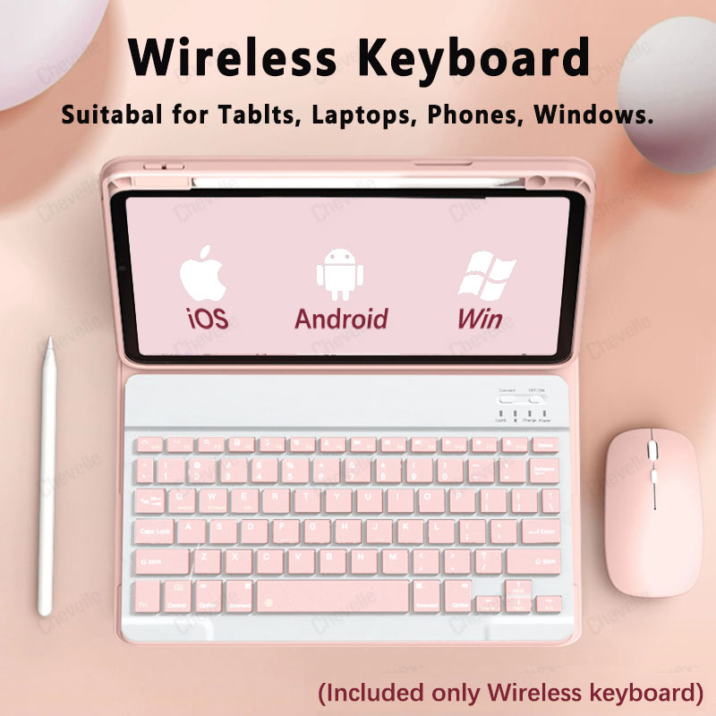 Tablet Accessories Kit - Teclado sem fio compatível com bluetooth