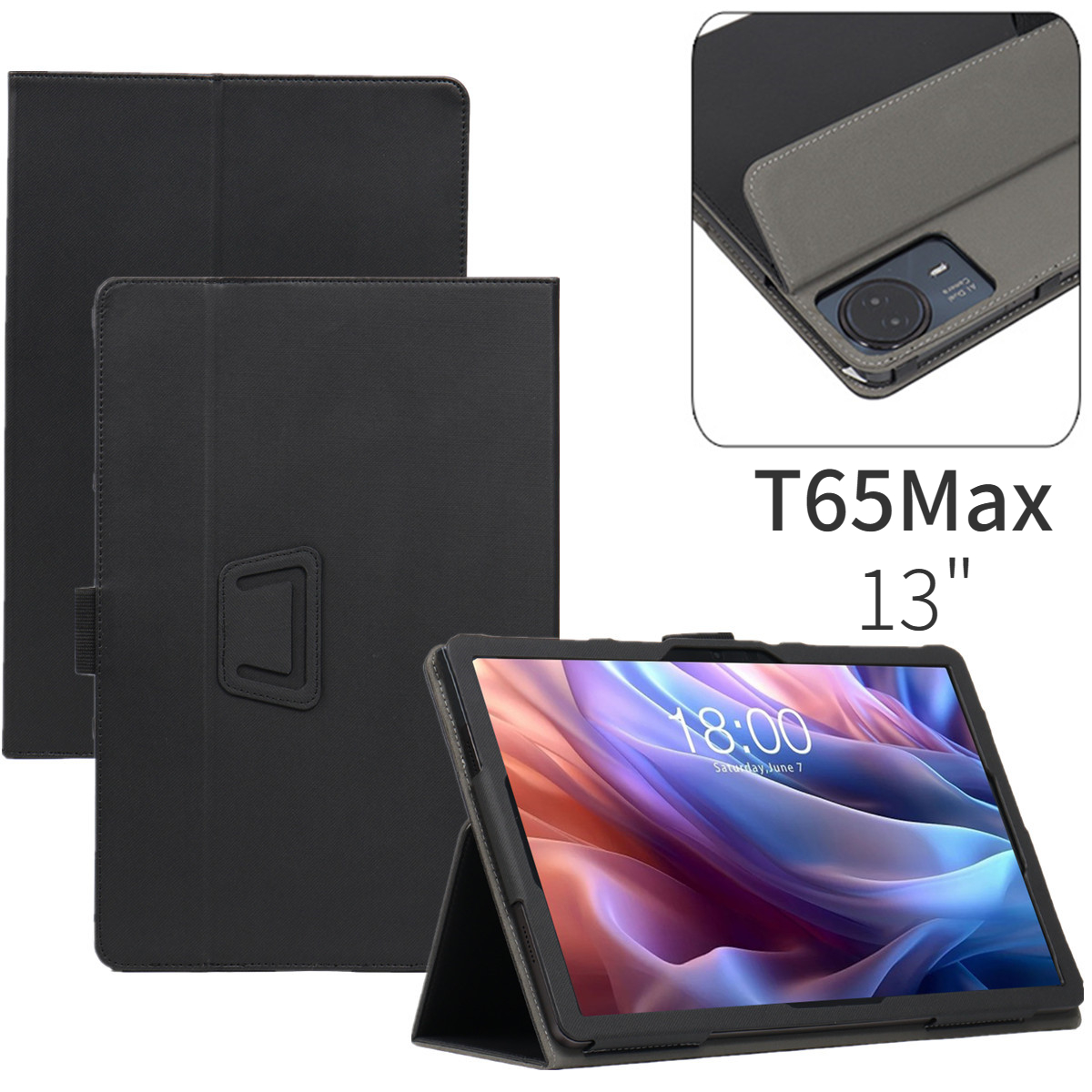 Teclast Tablet Accessories - Capa Inteligente para Tablet Teclast T65Max,