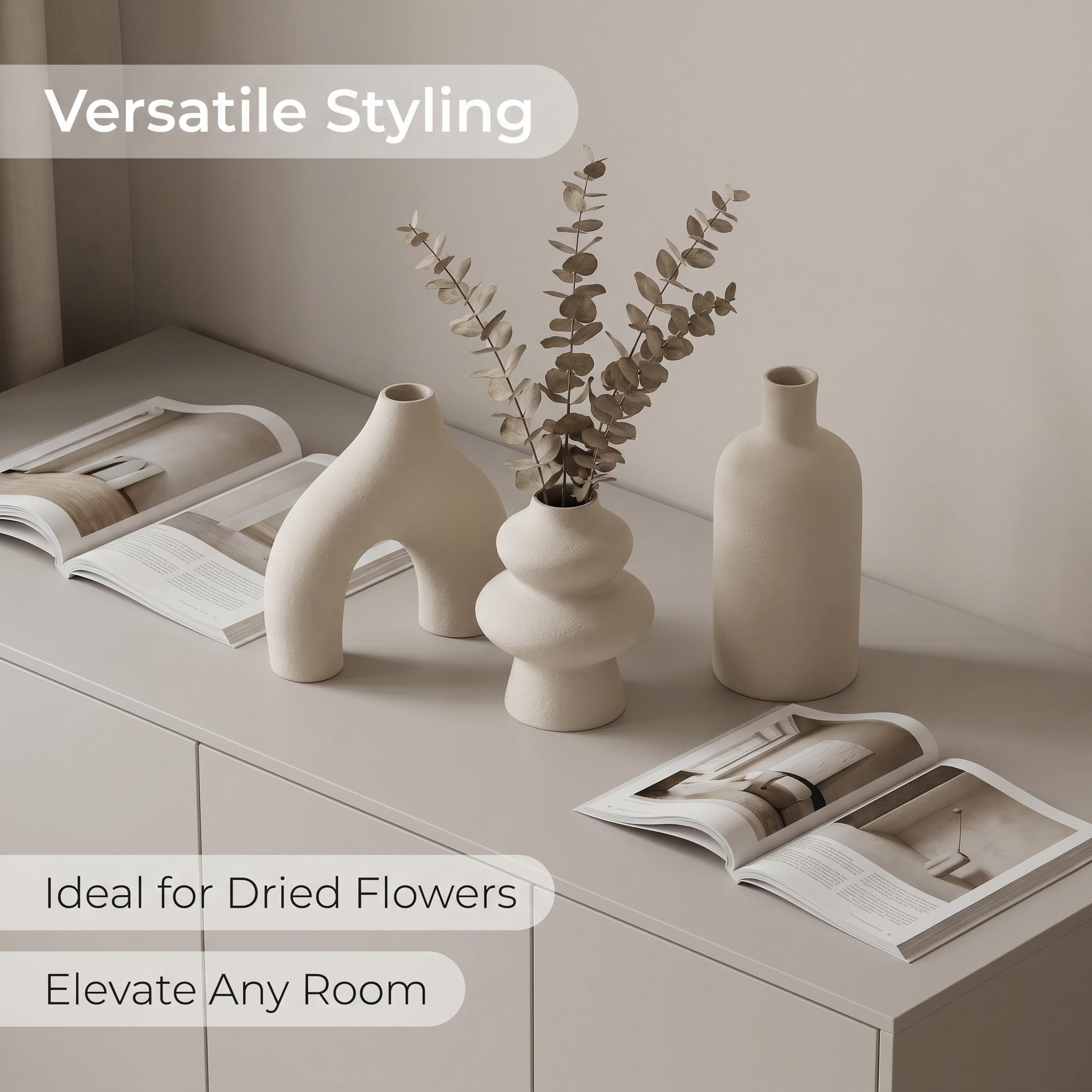 Conjunto de 3 Vasos Decorativo - Tablet Accessories Kit avaliação e preço