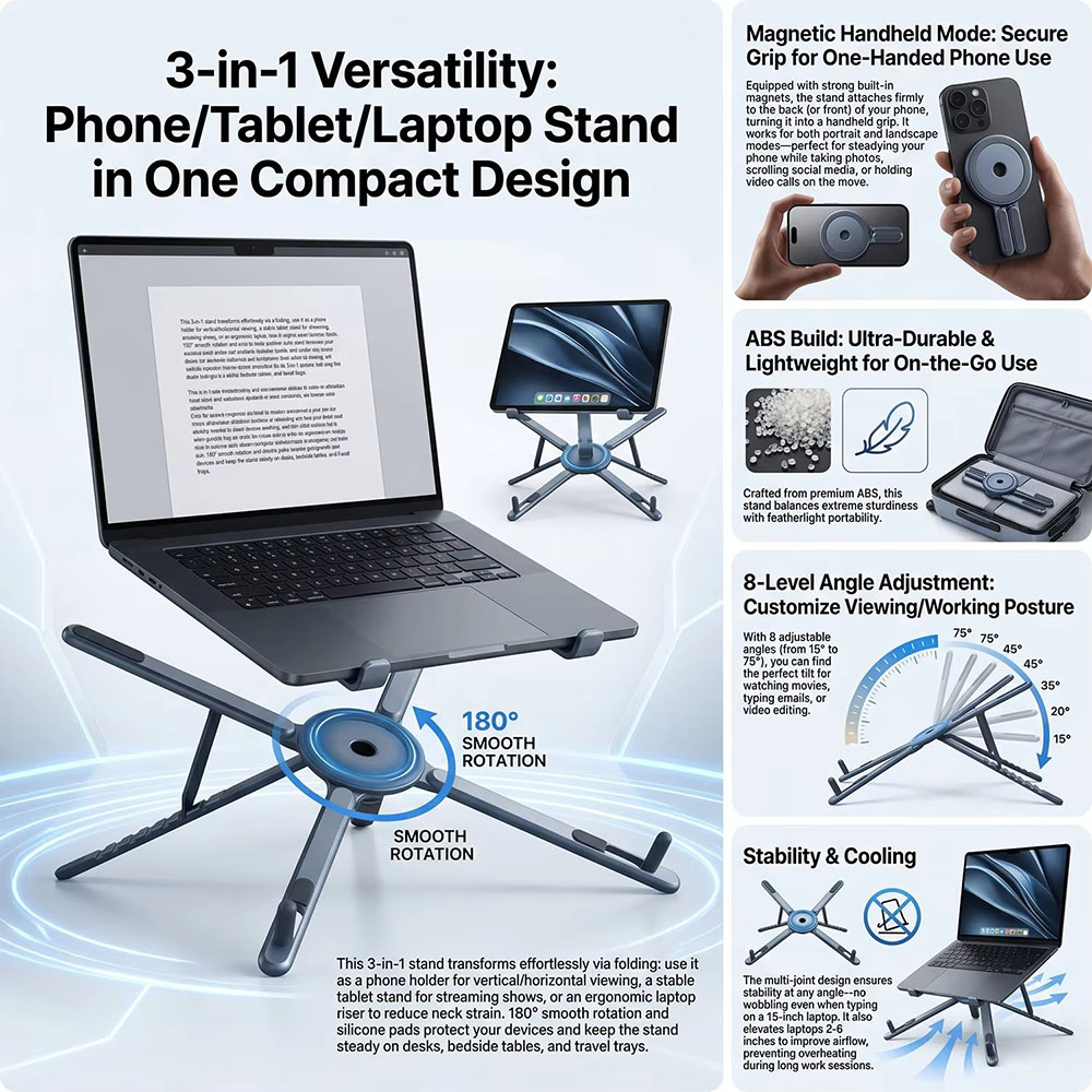 Suporte Magnético Portátil par - Tablet Holder Accessories avaliação e preço